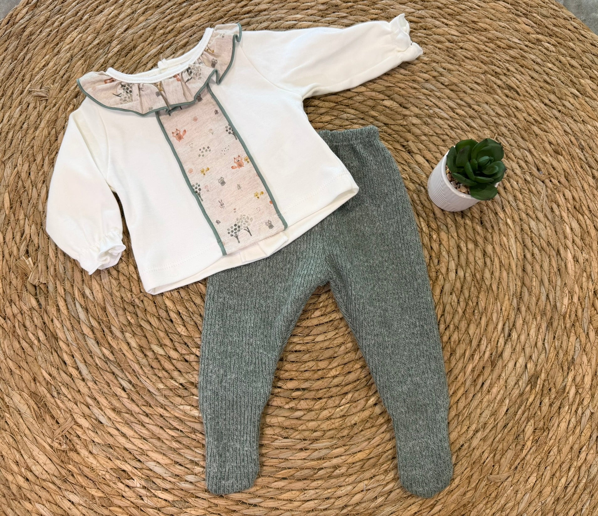 Conjunto polaina recién nacido